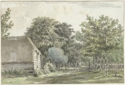 Path Through The Village Of Manen At Ede