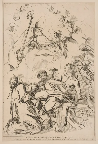 Patients Invoking A Bishop Saint