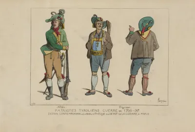 Patriotes Tyroliens Guerre De 1796 97 Noble Paysans