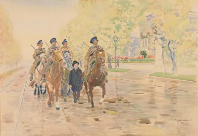 Patrol Konny W Alejach Ujazdowskich W 1905