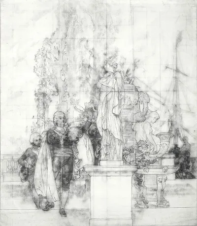 Patron Of The Fine Arts And Founder Of The Museum King Gustav Iii Of Sweden Recieving Antique Pieces Of Art
