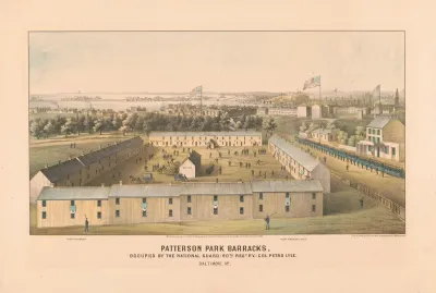 Patterson Park Barracks Occupied By The National Guard 90th Regt P V Col Petro Lyle