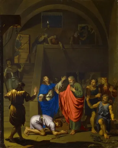 Paul And Silas Leaving The Prison In Philippi