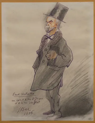 Paul Verlaine Au Coin De La Rue St Jacques Et De La Rue Soufflot