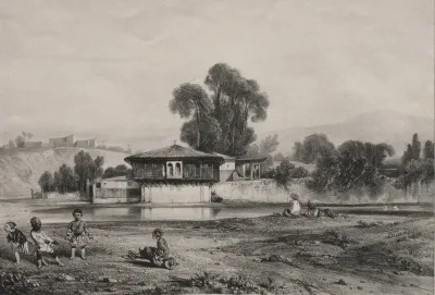 Pavilion At The Edge Of A River
