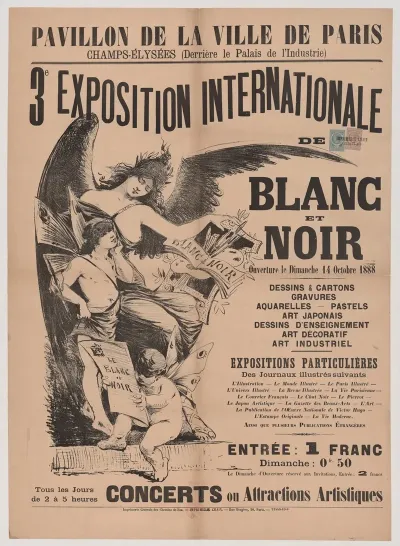 Pavillon De La Ville De Paris Champs Elysees Derriere Le Palais De Lindustrie 3e Exposition Internationale De Blanc Et Noir