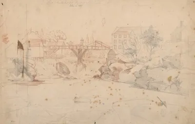 Pawtucket Falls Four Miles Above Providence R I Taken In 1807