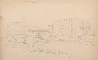 Pawtucket Falls Four Miles Above Providence R I