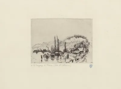 Paysage A Rouen Cote Sainte Catherine