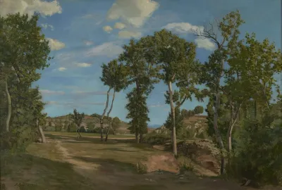 Paysage Au Bord Du Lez Landscape By The Lez River