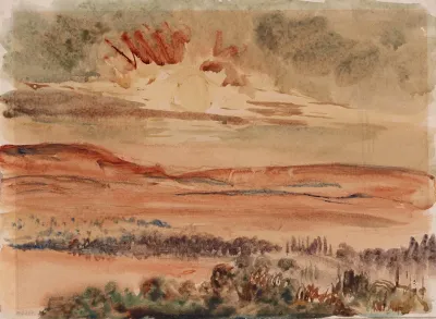 Paysage Au Soleil Couchant 2