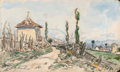 Paysage Aux Cypres Dauphine