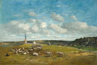 Paysage Aux Environs De Deauville