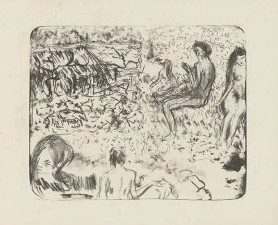 Paysage Aux Figures Nues