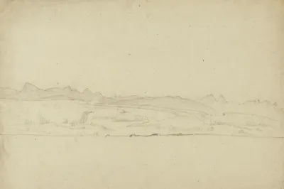 Paysage Avec Arriere Plan Montagneux