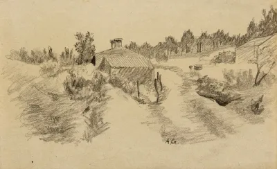 Paysage Avec Deux Batisses