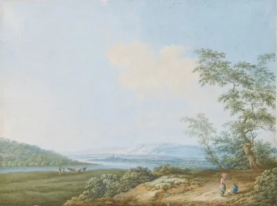 Paysage Avec Une Riviere