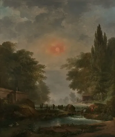 Paysage Classique A La Cascade