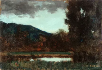 Paysage Dalsace Crepuscule