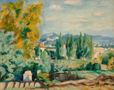 Paysage Dautomne Aux Environs De Saint Tropez
