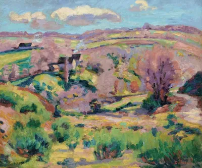 Paysage De La Creuse Au Printemps