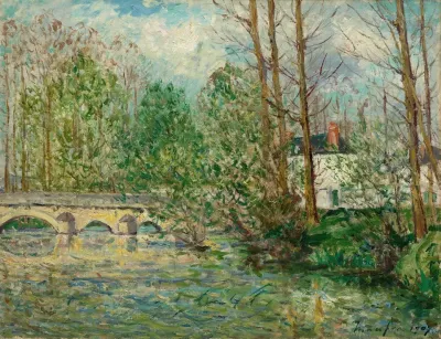 Paysage De Printemps A Lavardin Loir Et Cher