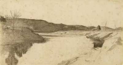 Paysage Des Bords Du Tibre