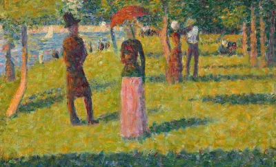 Paysage Et Personnages La Jupe Rose