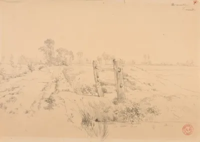 Paysage Normand Avec Barriere