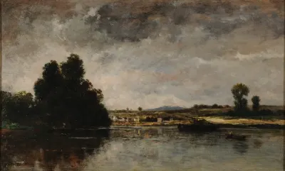 Paysage Par Temps Dorage