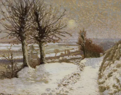 Paysage Soleil Et Neige