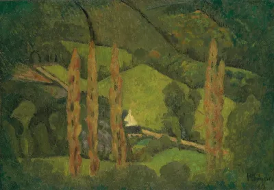Paysage Vert Vallee De Chateauneuf