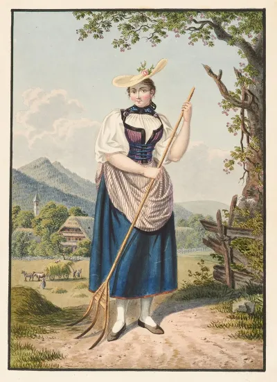 Paysanne Bernoise Des Environs De La Ville
