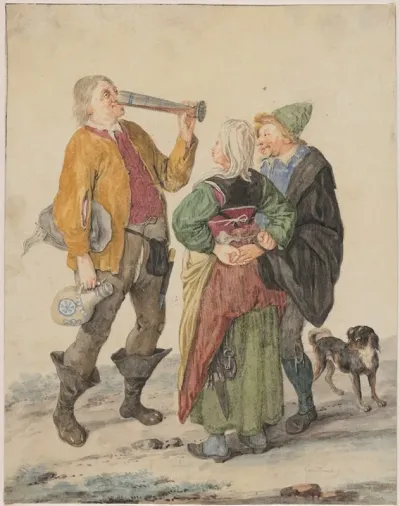 Peasant Couple With A Drinker
