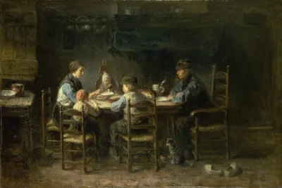 Peasant Family At The Table