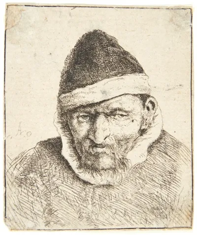 Peasant With Pointed Fur Hat