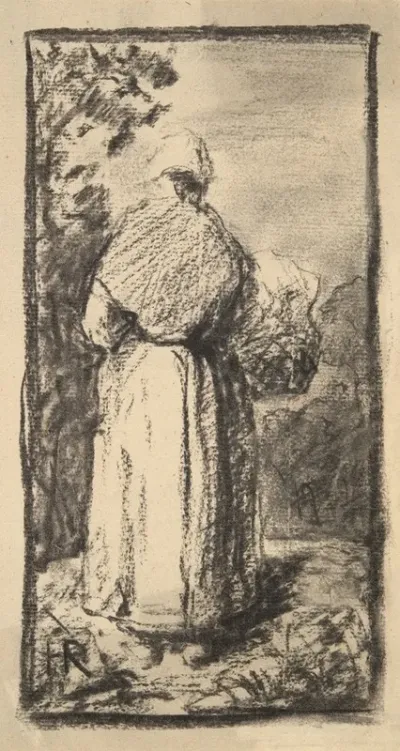 Peasant Woman Seen From Behind