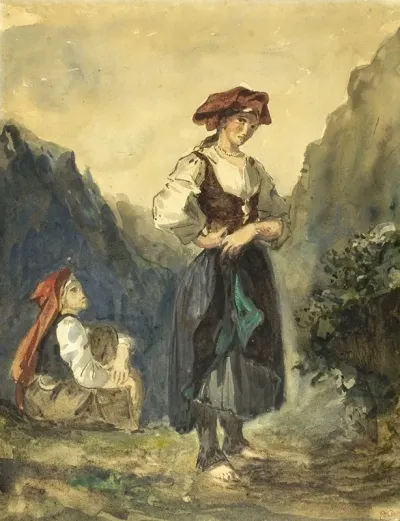 Peasant Women From The Region Of The Eaux Bonnes 2