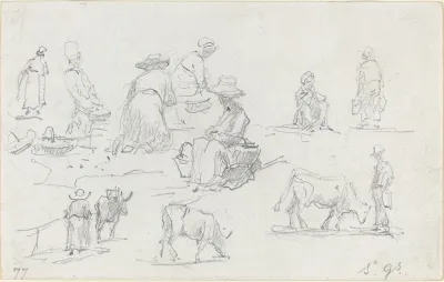 Peasants And Cows Recto