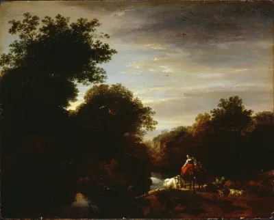 Peasants At A Ford