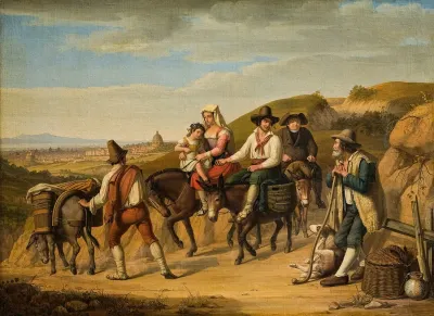 Peasants At Monte Mario On Their Way To Rome