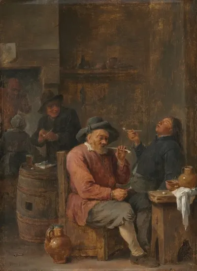 Peasants Smoking In An Inn