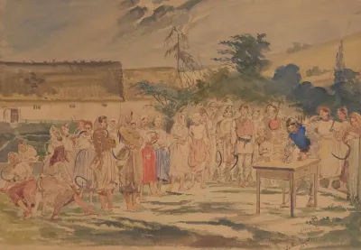 Peasants Waiting For Payment
