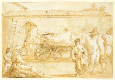 Peasants With A Farm Cart