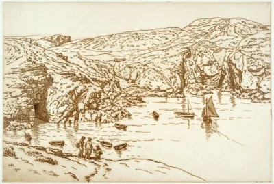 Pecheurs Dans Une Baie