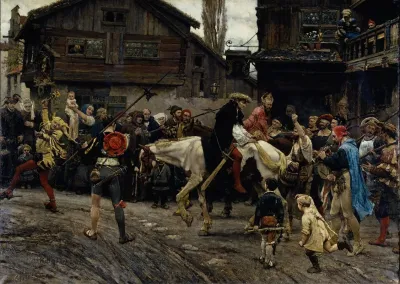 Peder Sunnanvaders And Master Knuts Ignominious Entry Into Sthlm 1526