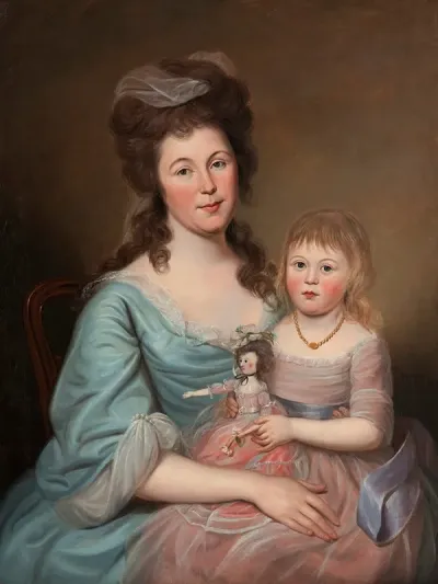 Peggy Sanderson Hughes And Her Daughter
