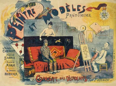 Peintre Et Modeles Pantomime