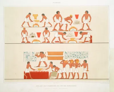Peinture Atelier Des Fondeurs De Lor Des Rothennou Temple De Karnac Xviiie Dynastie