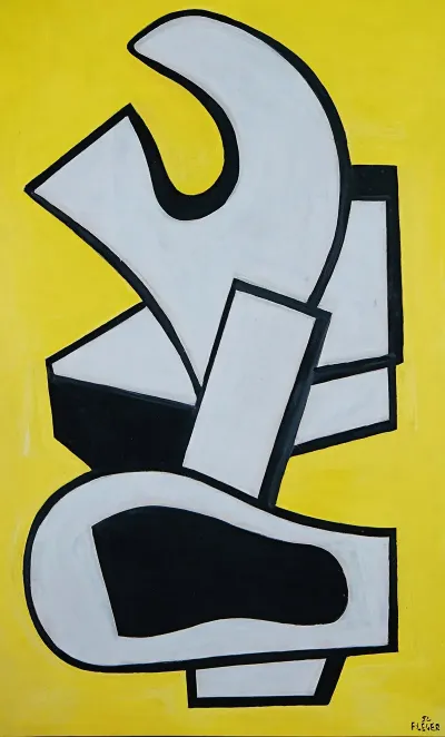 Peinture Murale Sur Fond Jaune